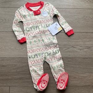 Burt’s Bees baby footed zip sleeper pajama NWT size 6-9 months organic